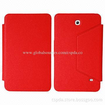 PU Stand Cases for Samsung Galaxy Tab 4 7.0, Access to All Ports and Functions